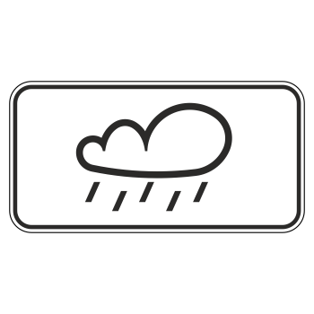 Дорожный знак 8.16 «Влажное покрытие»